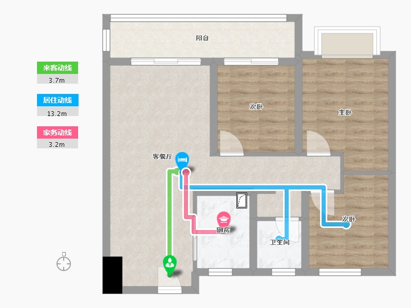 山东省-青岛市-青铁畅意城-70.50-户型库-动静线