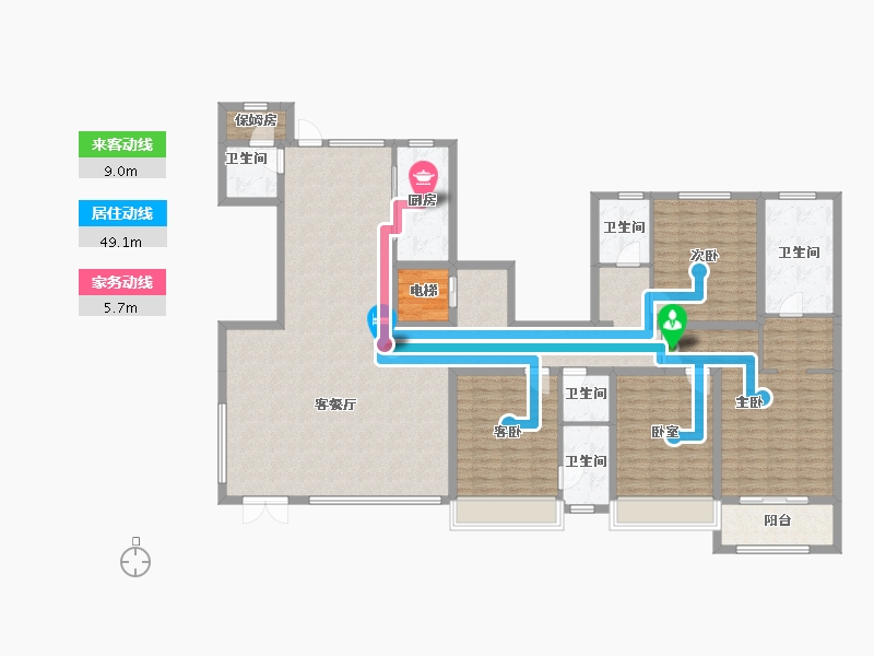 河北省-张家口市-宣府第一城隍宸-177.26-户型库-动静线