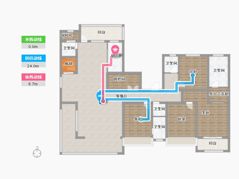 河北省-张家口市-宣府第一城隍宸-206.10-户型库-动静线