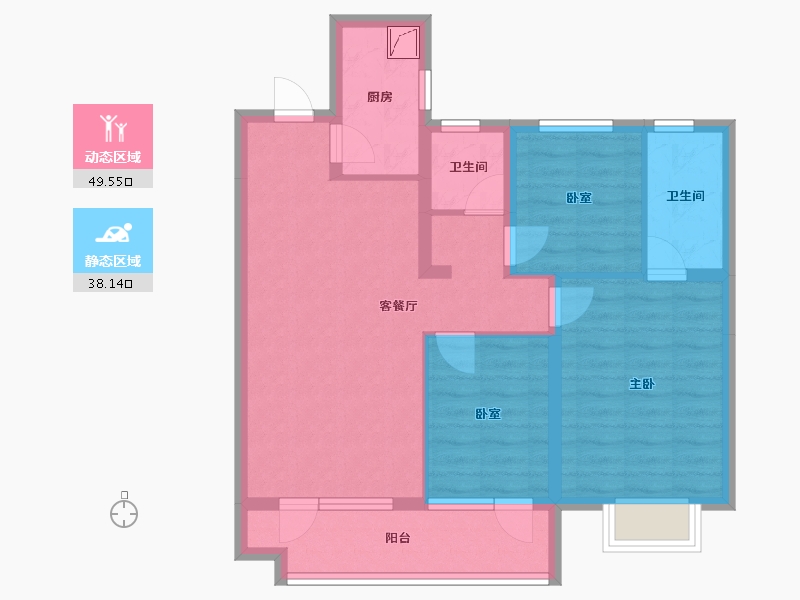 河北省-石家庄市-东胜未来云-77.69-户型库-动静分区