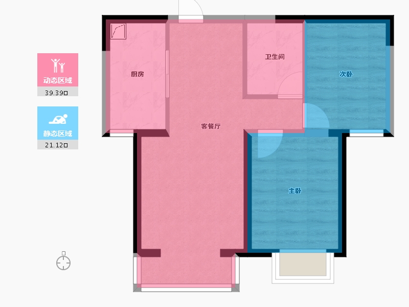 河北省-廊坊市-天佑家园-53.53-户型库-动静分区