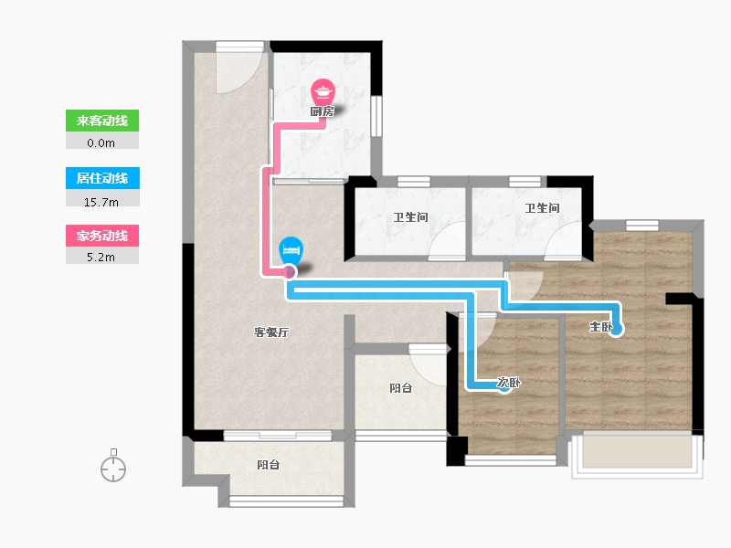 广东省-广州市-金地云上-71.91-户型库-动静线