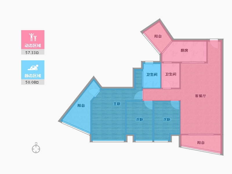 广东省-深圳市-南国丽城-110.00-户型库-动静分区