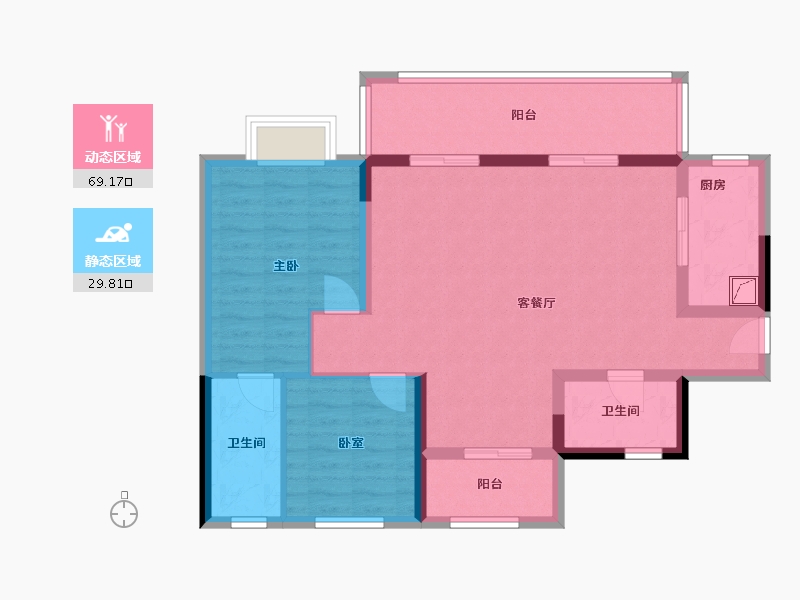 四川省-绵阳市-九洲江渚-88.49-户型库-动静分区