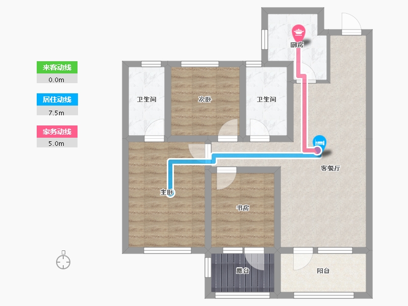 河北省-石家庄市-万合名著-93.47-户型库-动静线