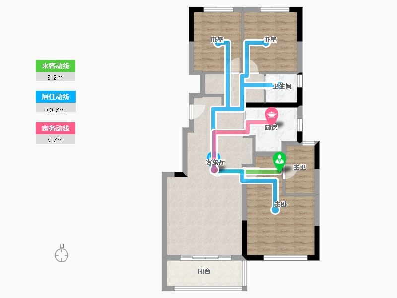 四川省-成都市-中国铁建双楠樾府-82.77-户型库-动静线