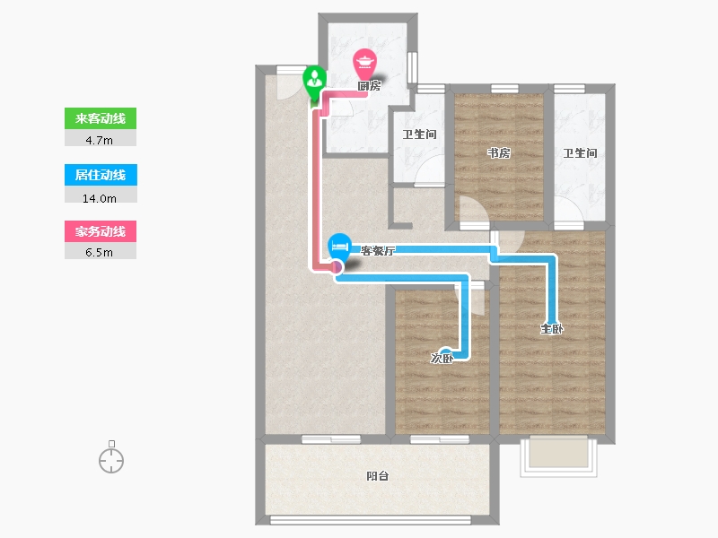 山西省-晋中市-阳光城文澜府-89.15-户型库-动静线