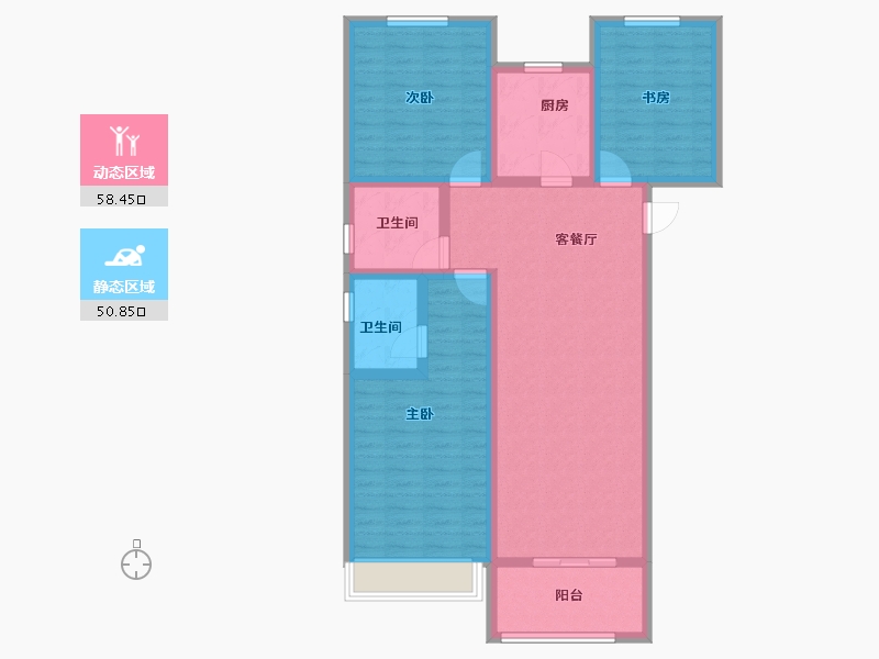 山西省-晋中市-阳光城文澜府-97.34-户型库-动静分区