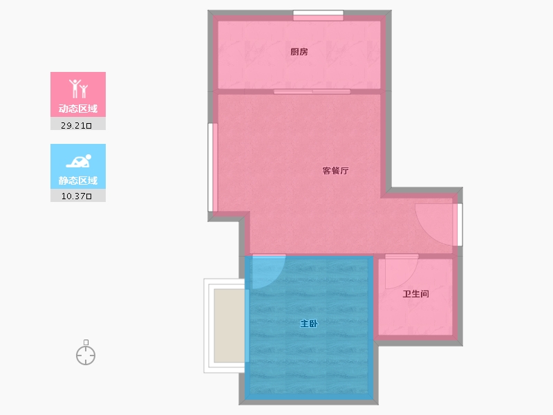 河北省-廊坊市-书香雅苑-35.25-户型库-动静分区