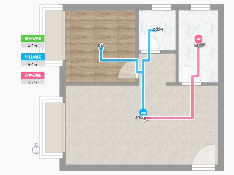 河北省-廊坊市-书香雅苑-40.08-户型库-动静线