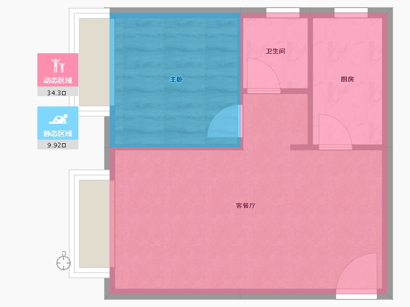 河北省-廊坊市-书香雅苑-40.08-户型库-动静分区