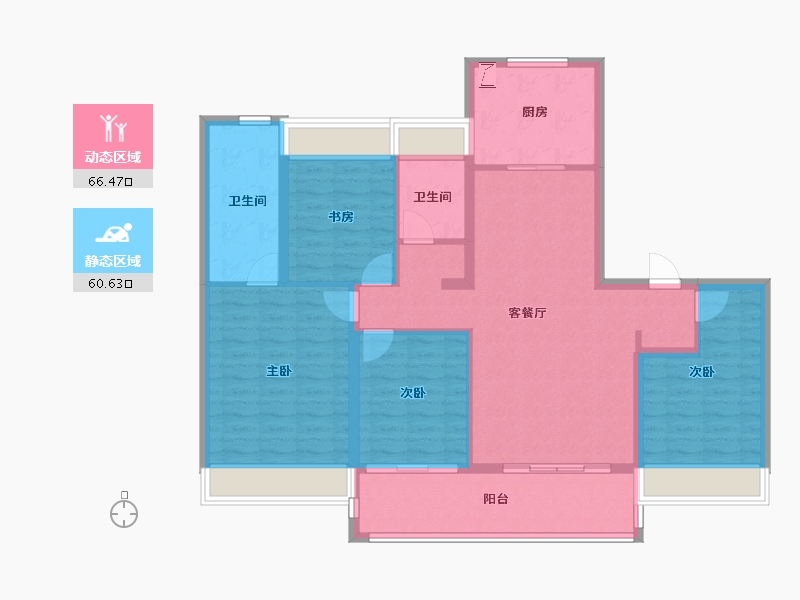 江苏省-苏州市-铂悦春和万象-114.39-户型库-动静分区