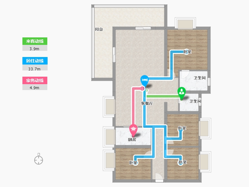 四川省-绵阳市-九洲江渚-112.00-户型库-动静线