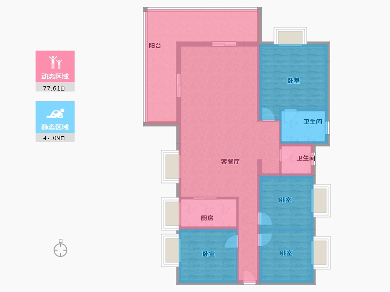 四川省-绵阳市-九洲江渚-112.00-户型库-动静分区