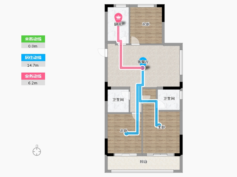 浙江省-杭州市-杭房启润学府-92.00-户型库-动静线