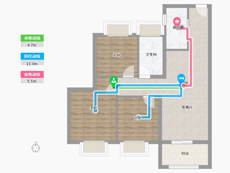 上海-上海市-保利云上浔光-71.21-户型库-动静线