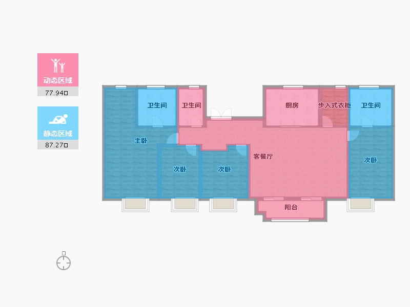 上海-上海市-金地嘉源-149.22-户型库-动静分区