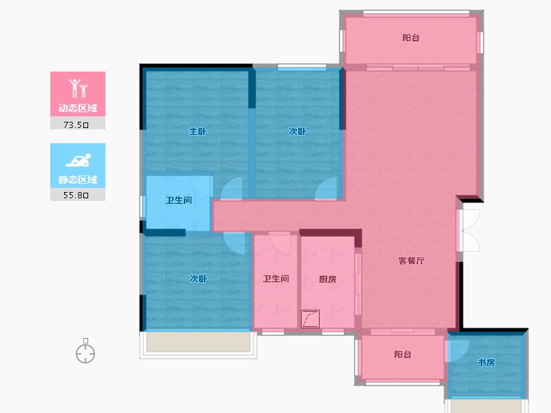 广东省-韶关市-丹霞新城-120.00-户型库-动静分区