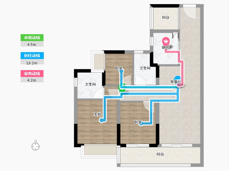 广东省-广州市-中铁建信达花语天宸-77.39-户型库-动静线