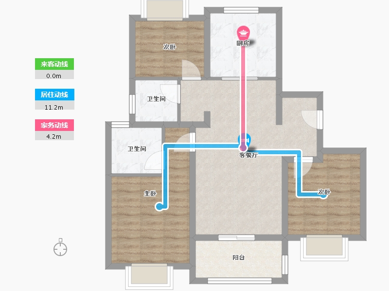 上海-上海市-保利云上浔光-77.60-户型库-动静线