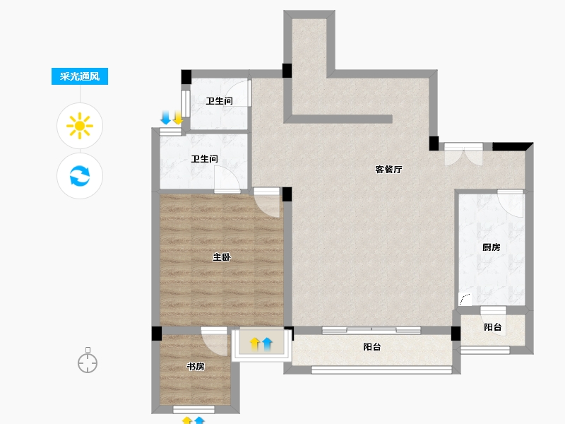 贵州省-黔西南布依族苗族自治州-梧桐郡北区-180.52-户型库-采光通风