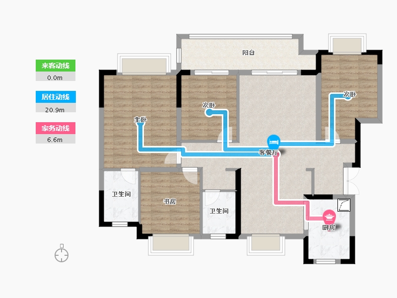 江西省-抚州市-祥生佛岭小镇-118.00-户型库-动静线