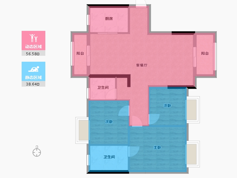 江西省-九江市-信华城-91.00-户型库-动静分区