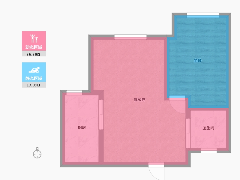 北京-北京市-鼎顺嘉园-西区-44.00-户型库-动静分区