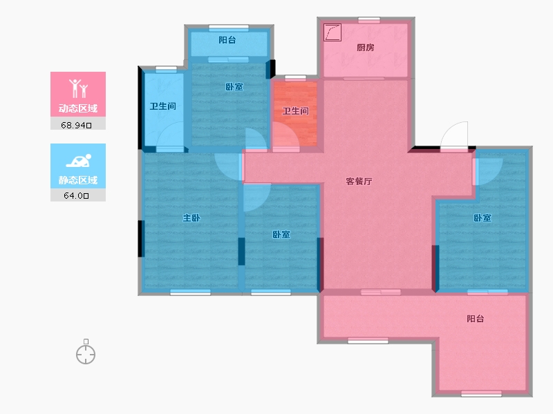 福建省-福州市-建发缦云-118.00-户型库-动静分区