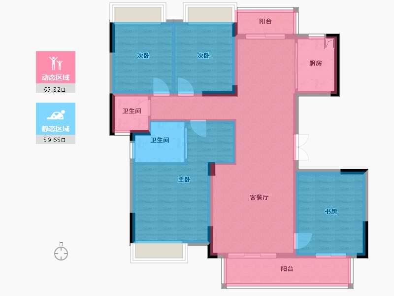 湖北省-恩施土家族苗族自治州-恩施奥山世纪城-120.00-户型库-动静分区