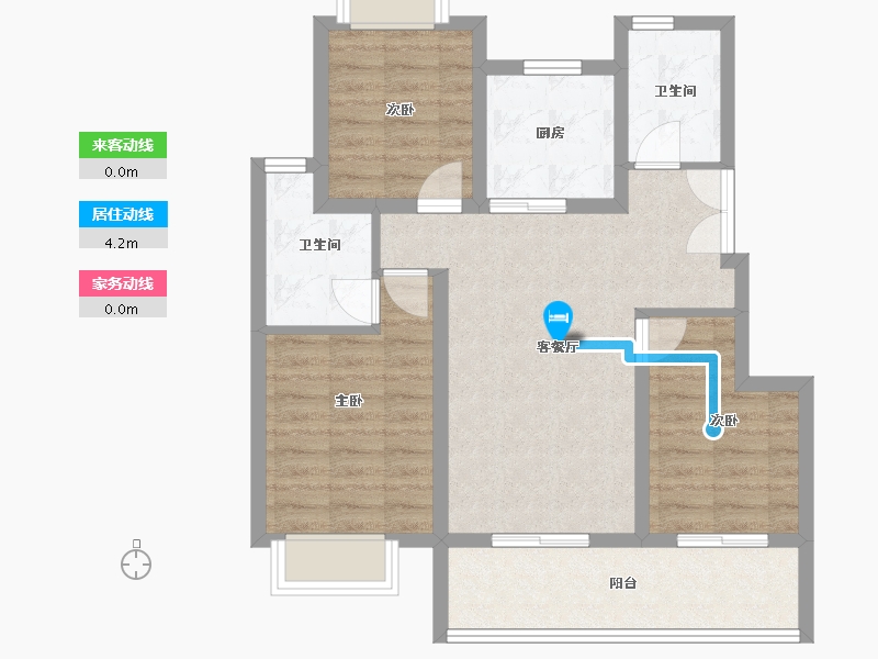 江苏省-南通市-首开安澜如院-76.03-户型库-动静线