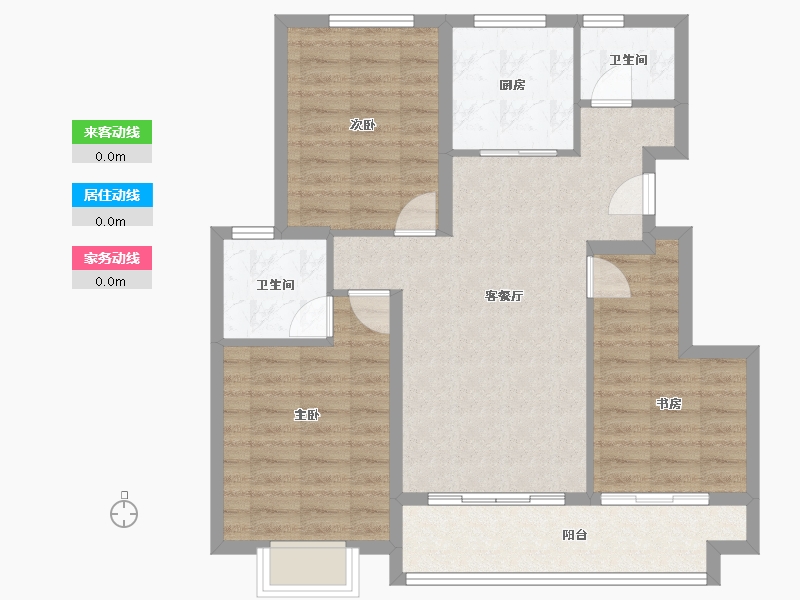 江苏省-南通市-园融璟悦-84.99-户型库-动静线