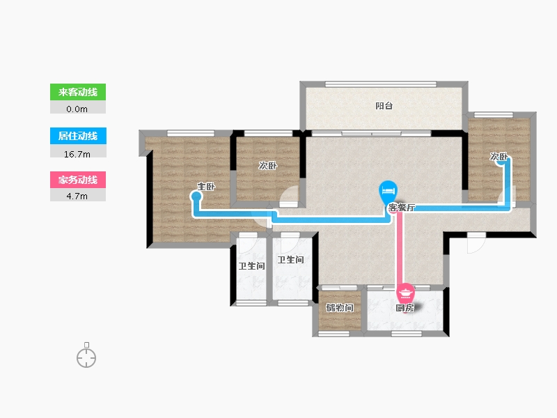 四川省-宜宾市-丽雅蘭宸-106.55-户型库-动静线