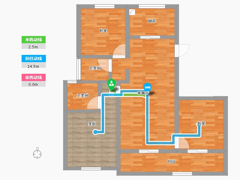 福建省-福州市-保利招商和樾风华-84.01-户型库-动静线