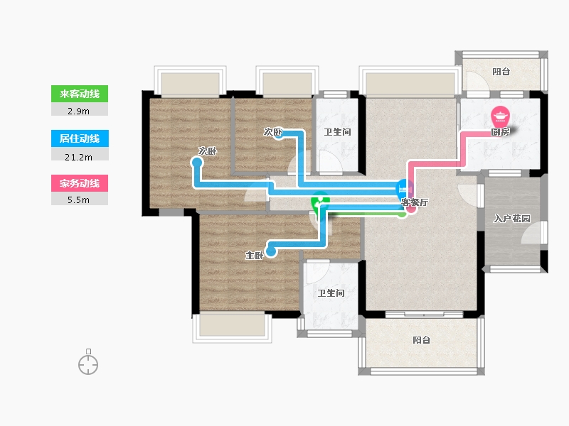 广东省-中山市-金穗悦景台-100.00-户型库-动静线