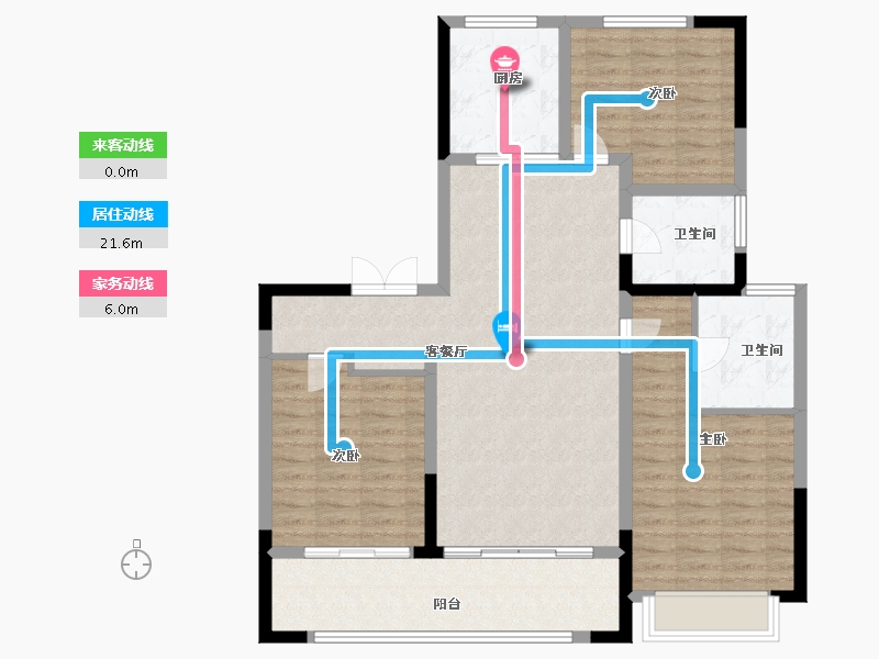 山东省-菏泽市-麟瑞花园-108.00-户型库-动静线