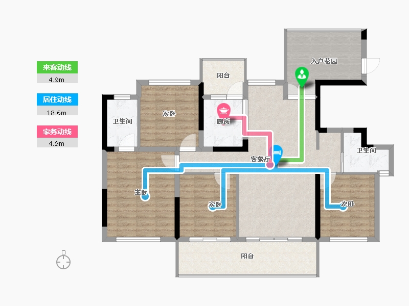 四川省-内江市-隆城誉峰-111.49-户型库-动静线