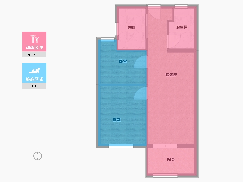 福建省-福州市-新榕金台郡-48.94-户型库-动静分区