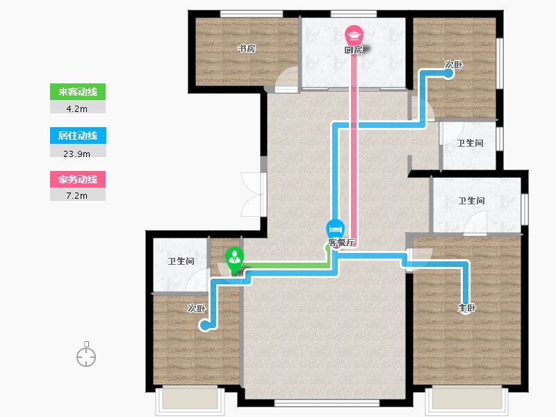 北京-北京市-北京城建龙樾天元-133.00-户型库-动静线