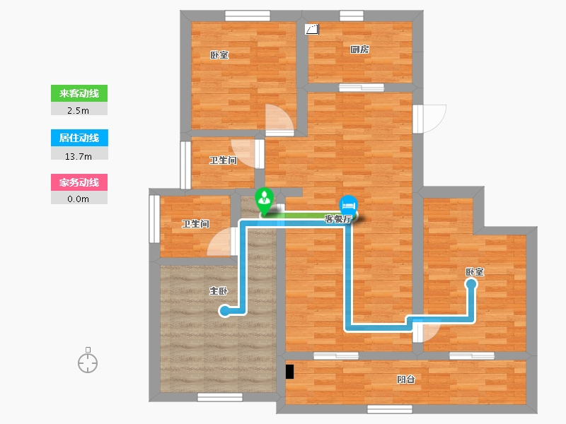 福建省-福州市-保利招商和樾风华-84.01-户型库-动静线