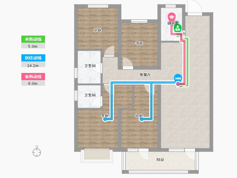 河北省-廊坊市-康茗书苑-103.20-户型库-动静线