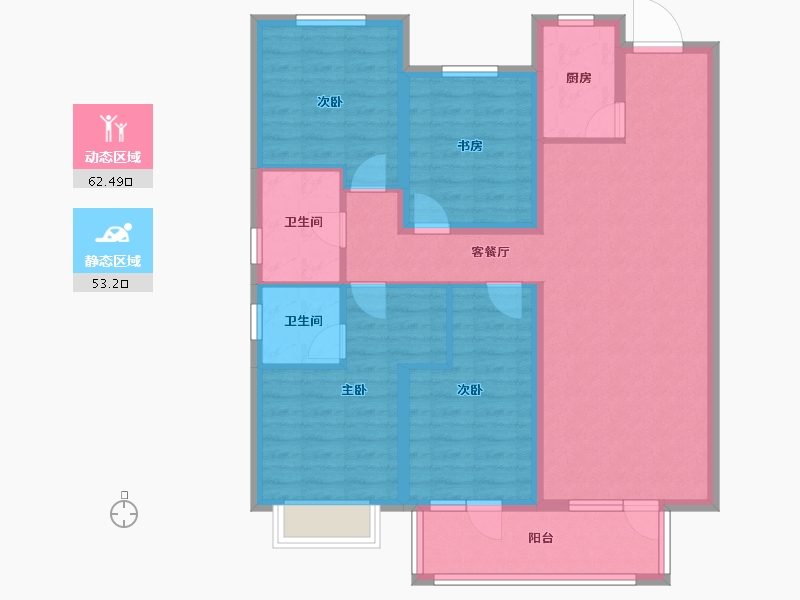 河北省-廊坊市-康茗书苑-103.20-户型库-动静分区