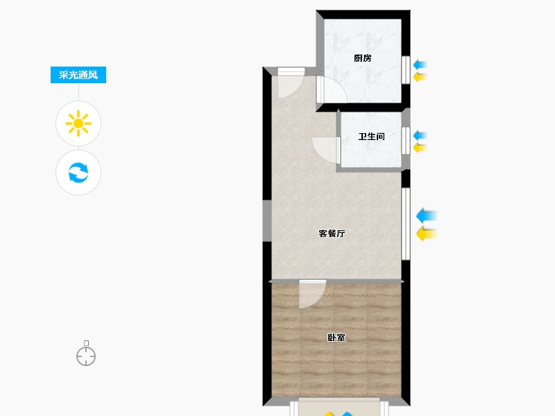 山西省-晋中市-阳光城文澜府-37.60-户型库-采光通风