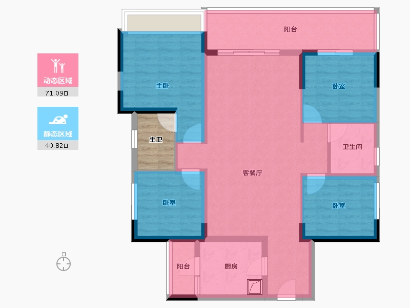 四川省-成都市-中粮保利天府时区-103.16-户型库-动静分区