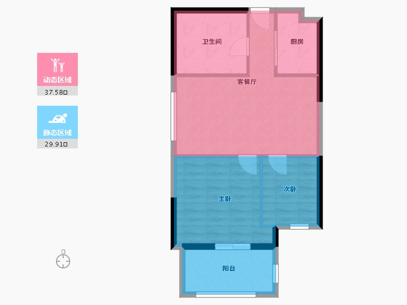 上海-上海市-玉晖8号-61.02-户型库-动静分区