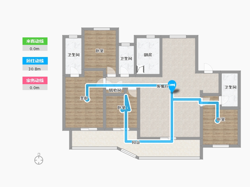 福建省-福州市-建发缦云-133.98-户型库-动静线