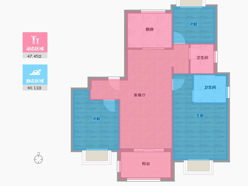 上海-上海市-国贸凤凰原-79.35-户型库-动静分区