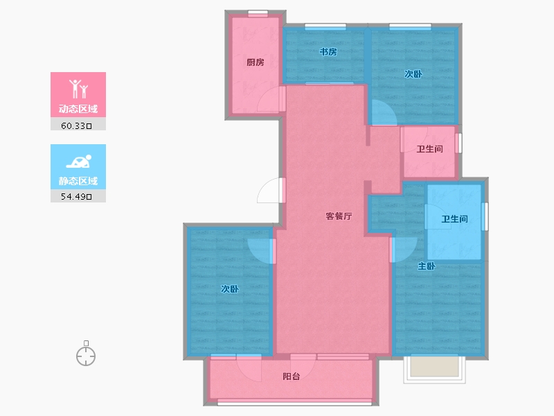 河北省-廊坊市-康茗书苑-102.41-户型库-动静分区