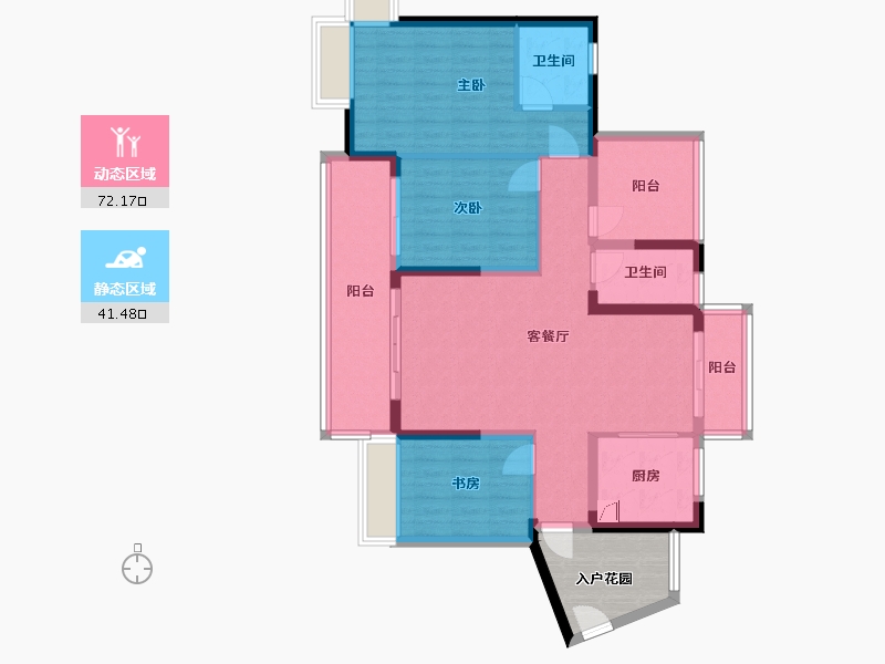 广东省-深圳市-振业时代-108.18-户型库-动静分区