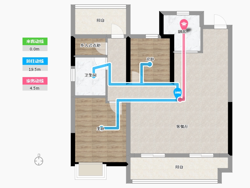 安徽省-合肥市-旭辉望江来-86.00-户型库-动静线